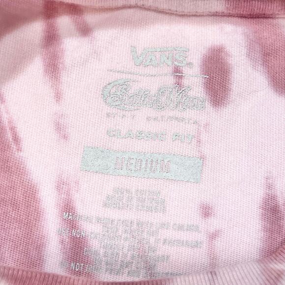 Vans x Sailor Moon Graphic Shirt Long Sleeve Tie Dye Pink Medium Classic Fit New - Picture 5 of 7